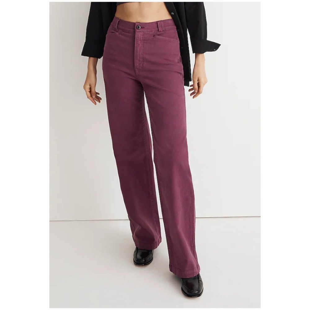 SOLD - NWT Madewell Emmett 2.0 Wide-Leg Pants: Garment-Dyed Edition